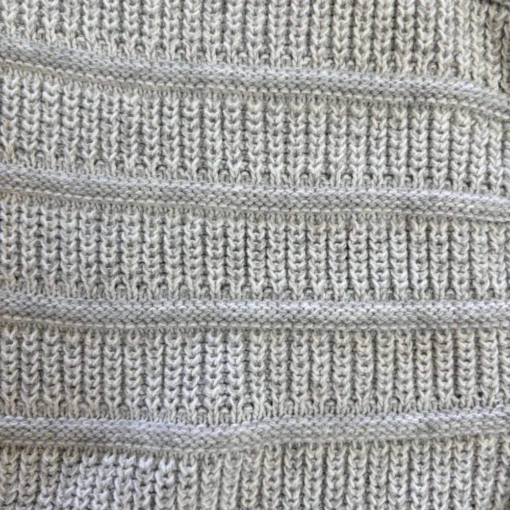 BKE Mens Hygge Scandi Style Light‎ Gray Textured Knit Pullover Hoodie Sweater XL